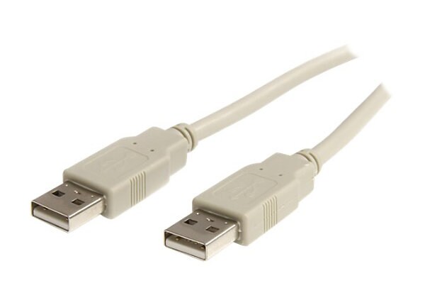 StarTech.com 3 ft Beige A to A USB 2.0 Cable - M/M - USB cable - 91 cm