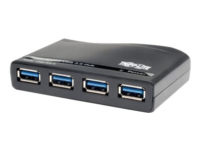 Tripp Lite 4-Port USB 3.0 SuperSpeed Compact Hub 5Gbps Bus Powered - hub - 4 ports