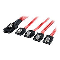 StarTech.com Serial Attached SCSI SAS Cable SFF-8087 4x Latching SATA