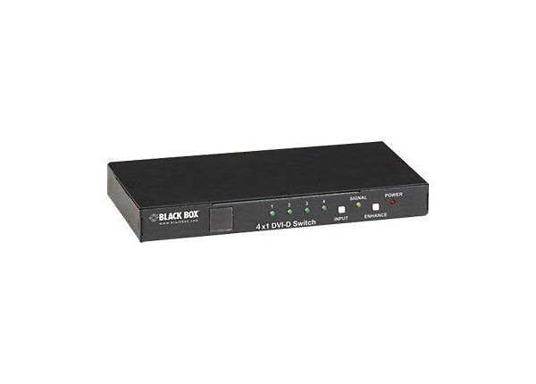 Black Box 4x1 DVI Switch - monitor switch - 4 ports - desktop