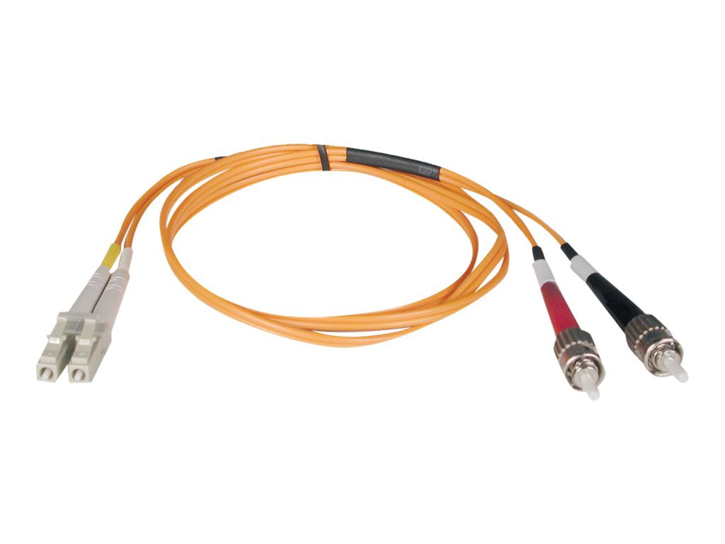 Tripp Lite 3M Duplex Multimode 50/125 Fiber Optic Patch Cable LC/ST 10' 10ft 3 Meter - cordon de raccordement - 3 m - orange