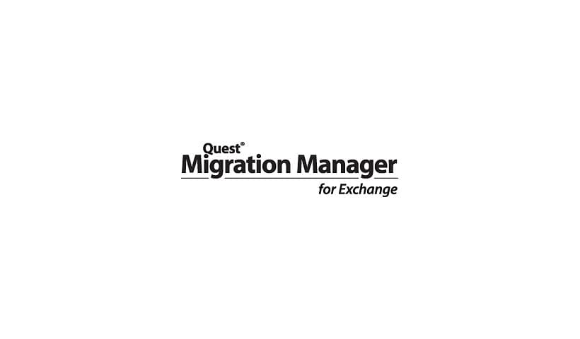 Quest Migration Manager for Exchange - license + 1 Year Maintenance - 1 migrated mailbox