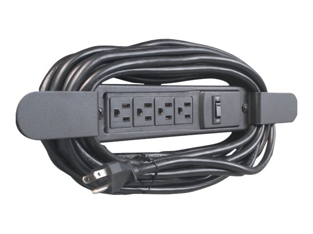 MooreCo Bracket Power Strip with Surge Protector - power distribution strip