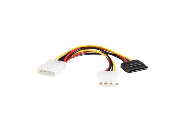 StarTech.com 6in LP4 to LP4 SATA Power Y Cable Adapter - power splitter - 5.9 in