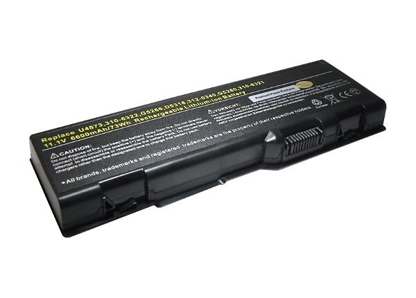 eReplacements Premium Power Products 312-0339 - notebook battery - Li-Ion - 6600 mAh