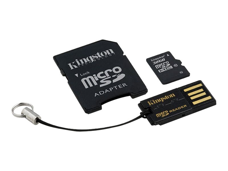 Kingston Multi-Kit / Mobility Kit - flash memory card - 32 GB - microSDHC