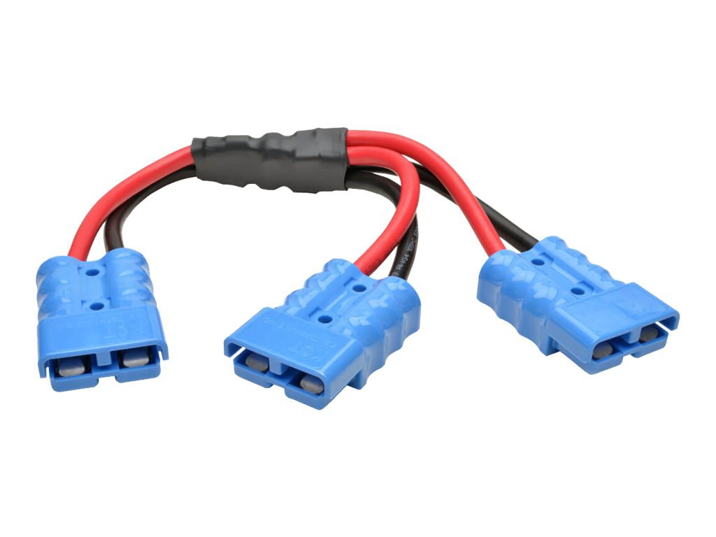 Tripp Lite 1ft Y Splitter Cable for select BatteryPacks 175A DC Connectors Blue 1' - power splitter