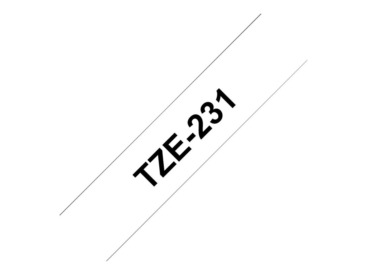 Brother TZe-231 - laminated tape - 1 cassette(s) - Roll (1.2 cm x 8 m)