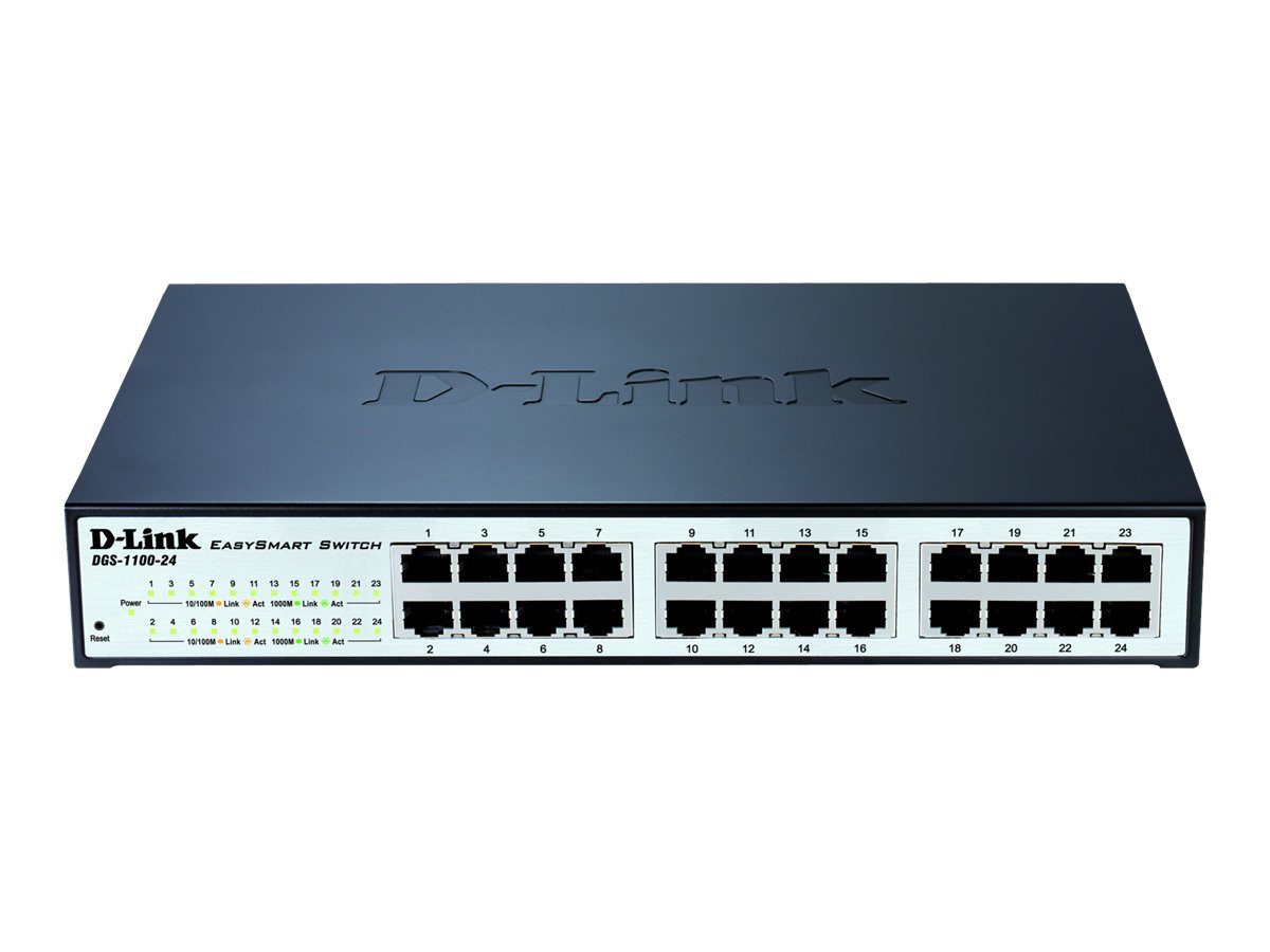 D-Link EasySmart Switch DGS-1100-24 - switch - 24 ports - managed - desktop