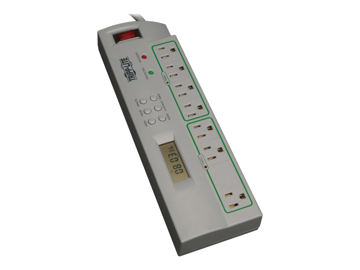 Tripp Lite Eco Surge Protector Green Timer Controlled 7 Outlet 4ft Cord
