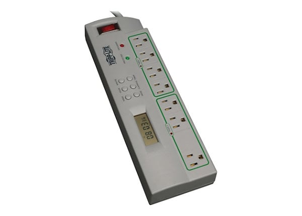 Tripp Lite Eco Surge Protector Green Timer Controlled 7 Outlet 4ft Cord
