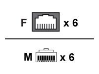 Panduit QuickNet Pre-Terminated Cable Assembly - network cable - 27 ft - bl