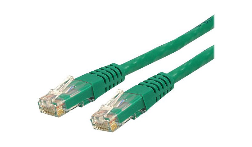 StarTech.com CAT6 Ethernet Cable 20' Green 650MHz Molded Patch Cord PoE++