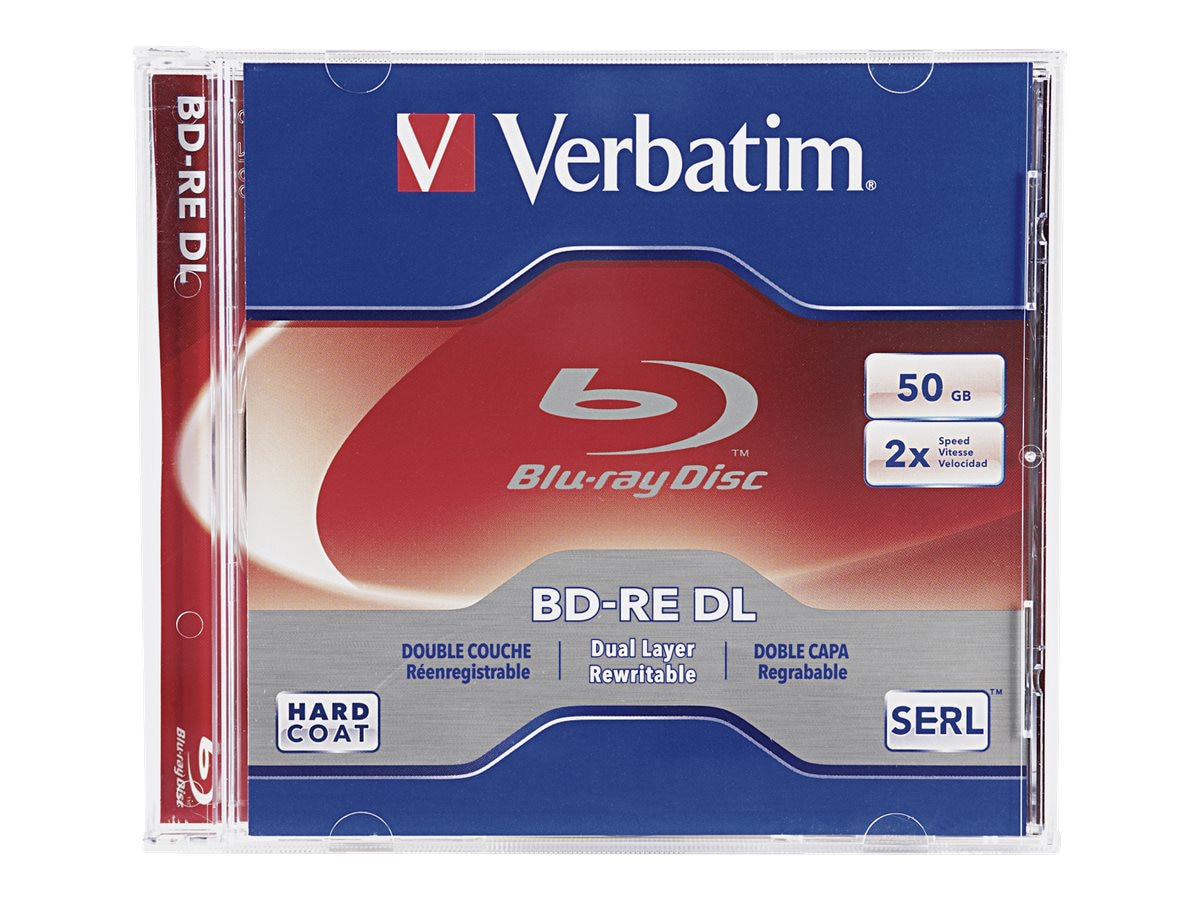 Verbatim - BD-RE DL x 1 - 50 GB - storage media