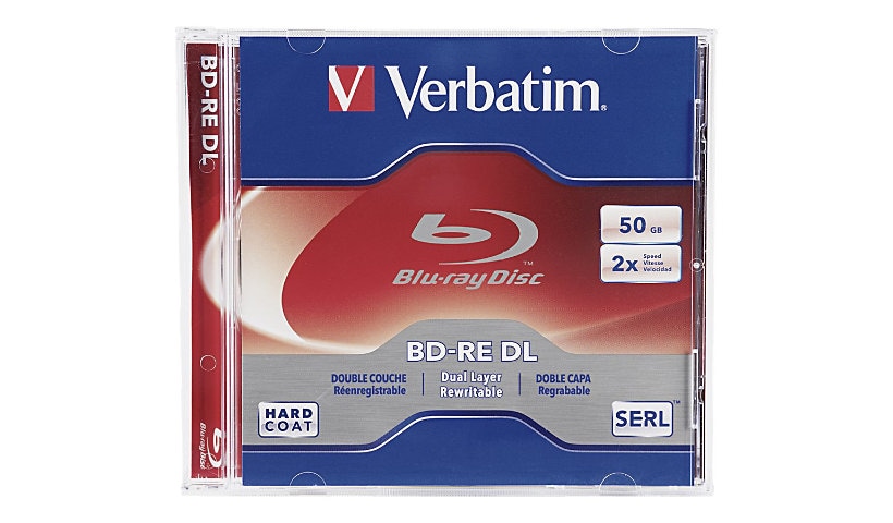 Verbatim - BD-RE DL x 1 - 50 GB - storage media