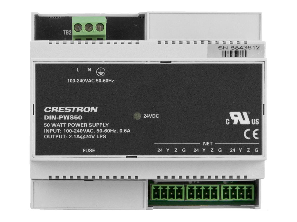 Crestron DIN-PWS50 - power adapter - 50 Watt