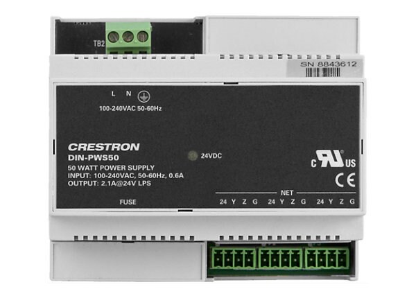 Crestron DIN-PWS50 - power adapter - 50 Watt