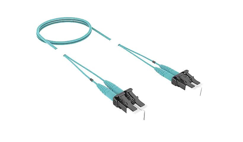 CommScope SYSTIMAX 30' LC/LC OM4 LazrSPEED Fiber Optic Cable - Aqua