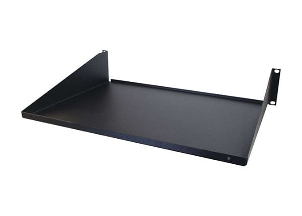 C2G 12in Solid Cantilevered Equipment Shelf - Black - rack shelf (cantilever)