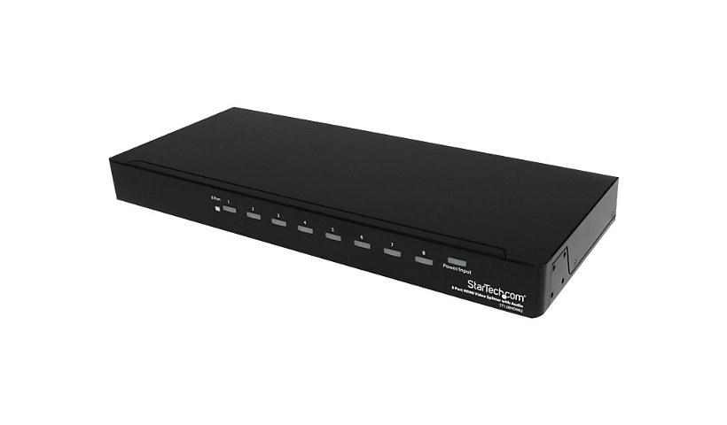 StarTech.com 8 Port High Speed HDMI Splitter w/ Audio & Rack Mountable
