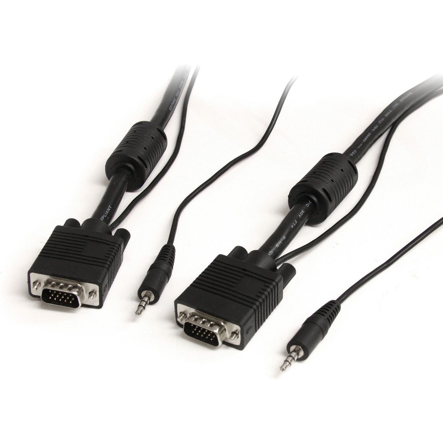 StarTech.com 25 ft Coax High Resolution Monitor VGA Cable with Audio HD15 M/M