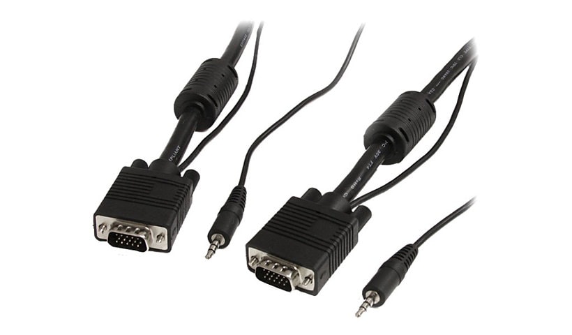 StarTech.com 25 ft Coax High Resolution Monitor VGA Cable with Audio