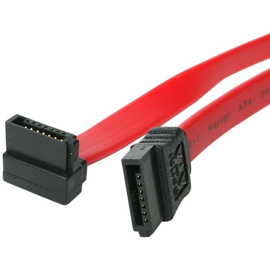 StarTech.com 12in SATA Serial ATA Cable - SATA cable - Serial ATA 150/300 -  SATA (F) to SATA (F) - 1 ft - red - SATA12