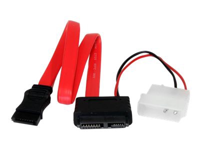 StarTech.com 12in Slimline SATA to SATA w/ LP4 Adapter