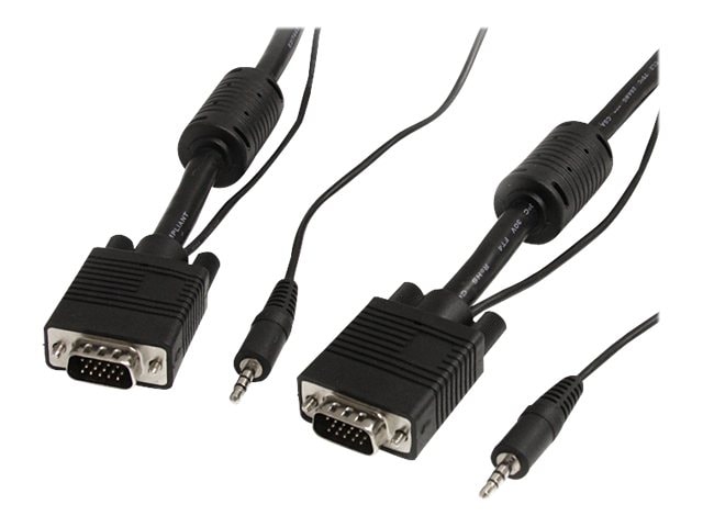 StarTech.com 30 ft Coax High Resolution Monitor VGA Cable with Audio HD15 M/M