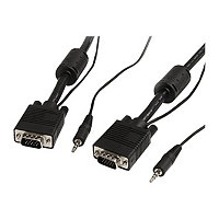 StarTech.com 30 ft Coax High Resolution Monitor VGA Cable with Audio HD15 M/M