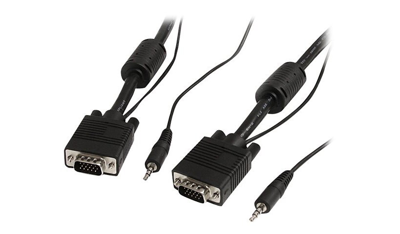 StarTech.com 50 ft Coax High Resolution Monitor VGA Cable with Audio - VGA cable - 50 ft