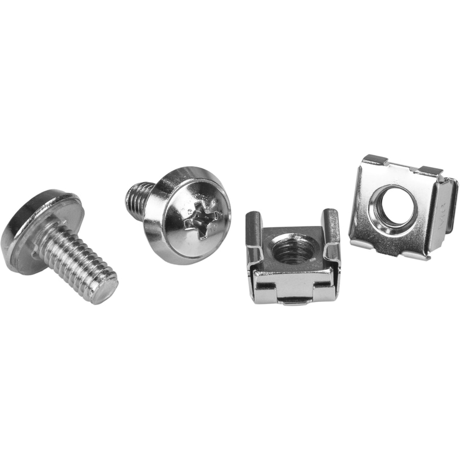 StarTech.com M6 Screws and Cage Nuts - 100 Pack - M6 Mounting Screws and Ca