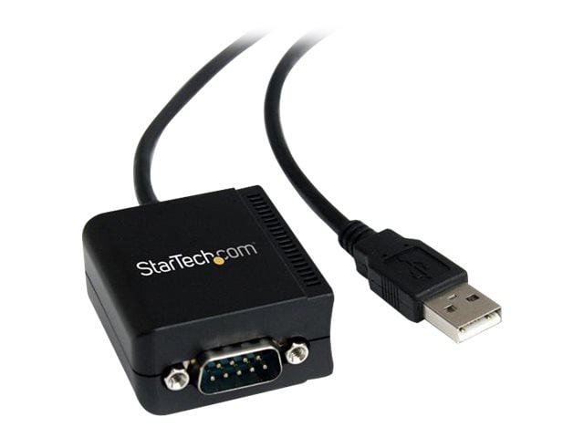 StarTech.com USB to Serial Adapter - 1 port - USB Powered - FTDI USB UART Chip - DB9 (9-pin) - USB to RS232 Adapter