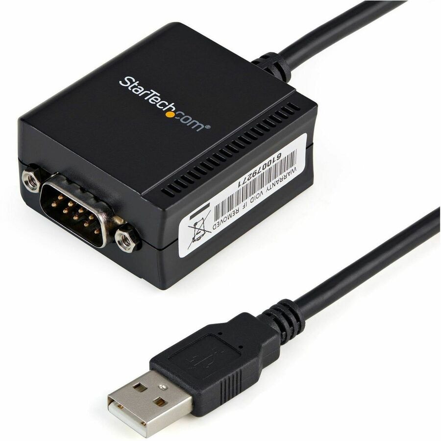 StarTech.com USB to Serial Adapter - 1 port - USB Powered - FTDI USB UART Chip - DB9 (9-pin) - USB to RS232 Adapter