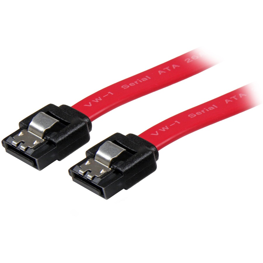 Thumbnail 2 of 3 for StarTech.com Latching SATA Cable - SATA cable - Serial ATA 150/300/600 - SATA (R) to SATA (R) - 5.9 in - latched - red