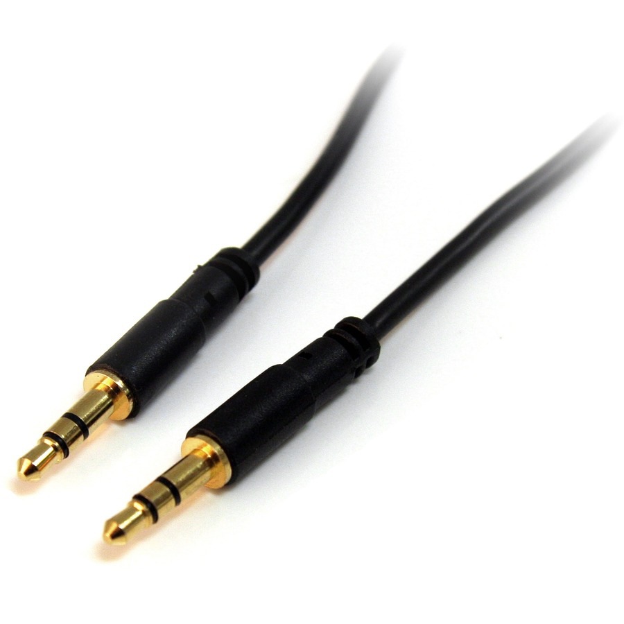 StarTech.com 15 ft. (4.6 m) 3.5mm Audio Cable - 3.5mm Slim Audio Cable - Go