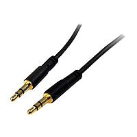 StarTech.com 15 ft Slim 3.5mm Stereo Audio Cable - M/M -Slim Connect 3.5mm