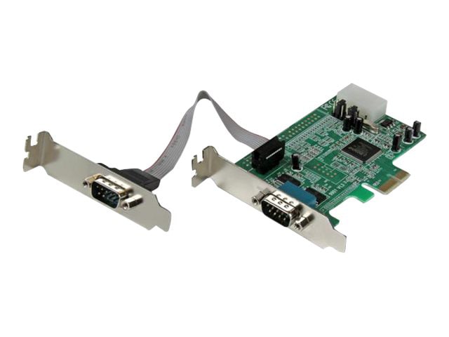 StarTech.com 2 Port Low Profile PCI Express Serial Card - 16550