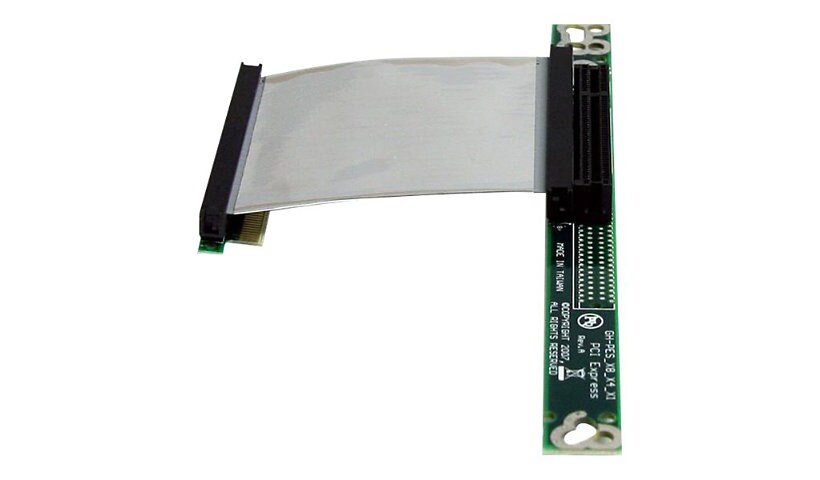 StarTech.com PCI Express Riser Card x8 Left Slot Adapter 1U with Flexible C