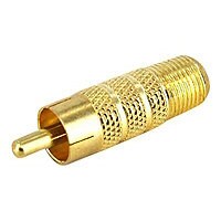 StarTech.com One-Piece RCA to F Type Coaxial Cable - M/F - Gold-plated RCA