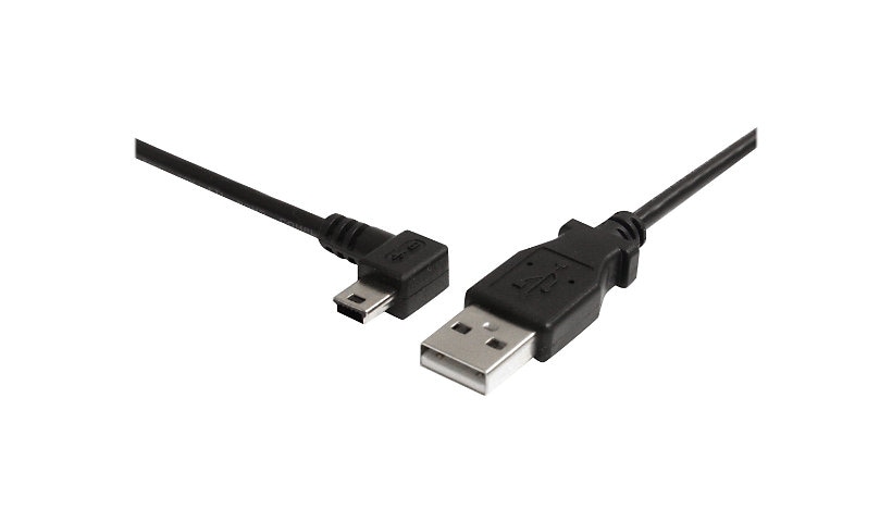 StarTech.com 3 ft Mini USB Cable - A to Left Angle Mini B