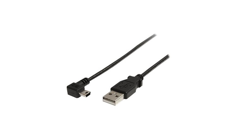 StarTech.com 3 ft Mini USB Cable - A to Right Angle Mini B