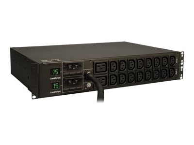Tripp Lite PDU Metered 208V / 240V 30A 16 C13; 2 C19 L6-30P Horizontal 2URM - horizontal rackmount - power distribution