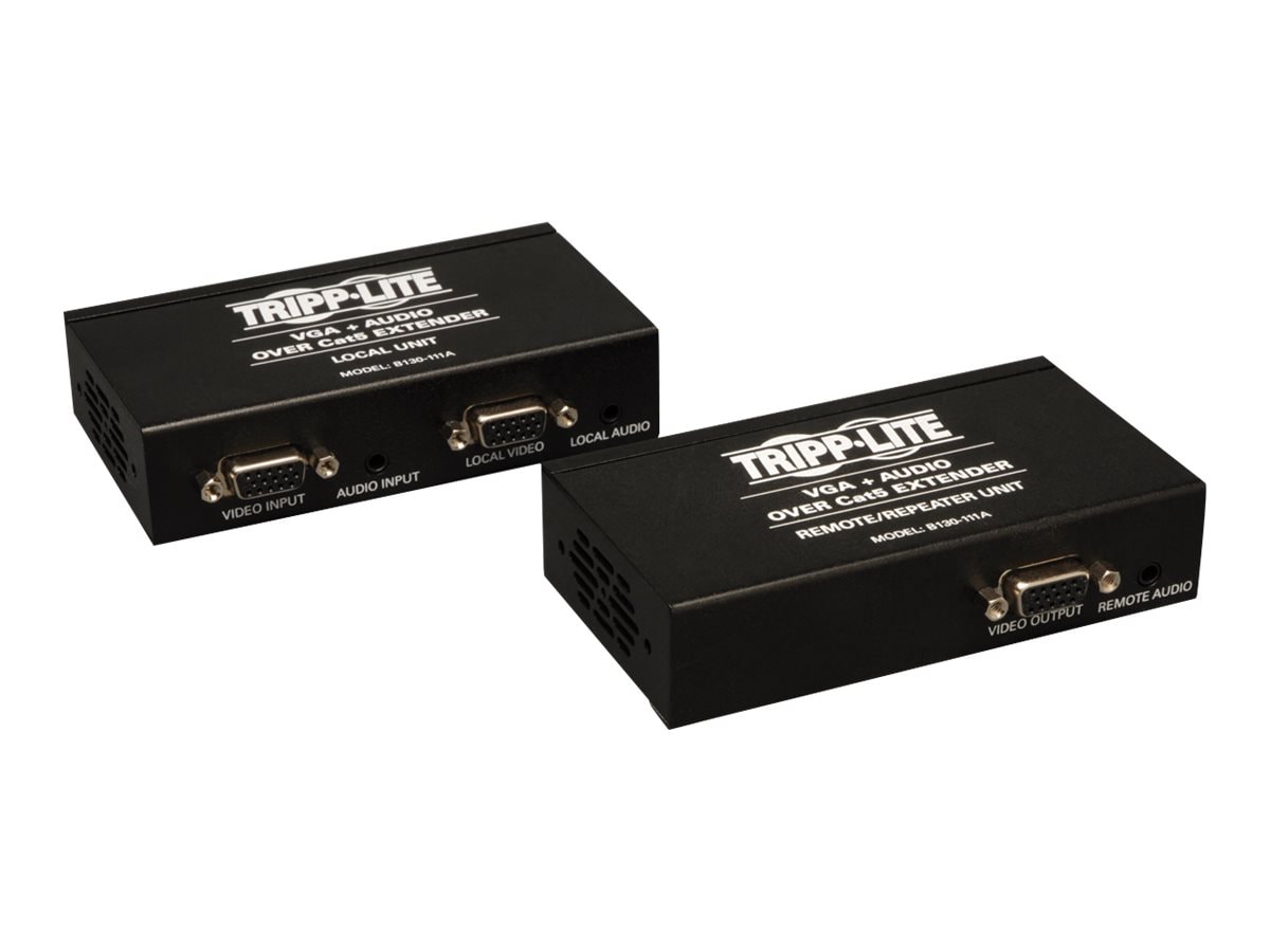 Tripp Lite VGA Audio over Cat5/Cat6 Extender Repeater Transmitter 60Hz TAA