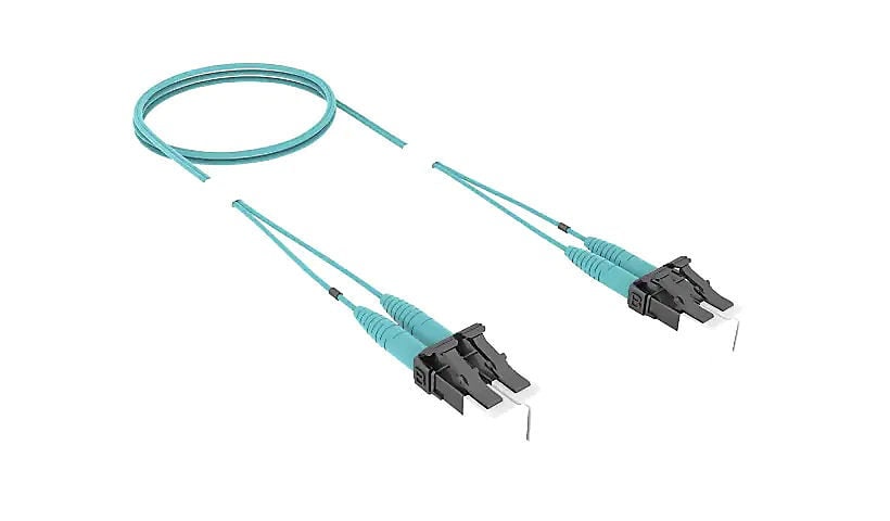 CommScope SYSTIMAX 7' LC/LC OM4 LazrSPEED Fiber Optic Cable - Aqua