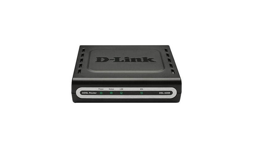 D-Link DSL-520B - router - DSL modem - desktop