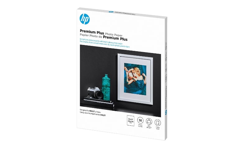 stopcontact Gezondheid plek HP Premium Plus - photo paper - glossy - 50 sheet(s) - Letter - 300 g/m² -  CR664A - -