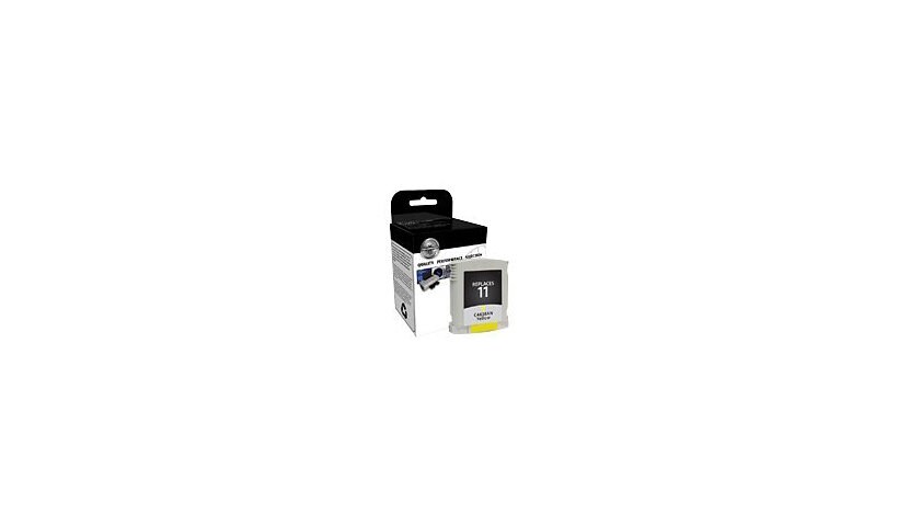 Clover Remanufactured Ink for HP 11 (C4838A), Yellow, 1,750 page yield