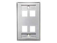 Leviton QuickPort mounting plate