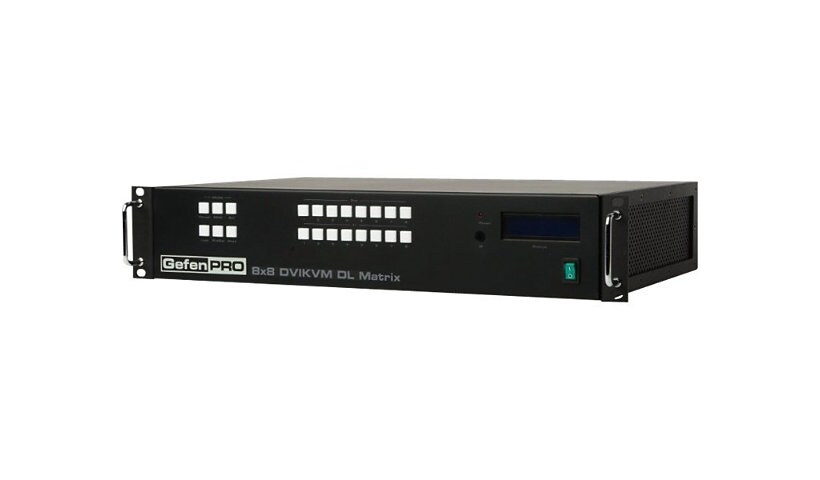 GefenPRO 8x8 DVI KVM Dual Link Matrix w/ Push Button Control - KVM / audio